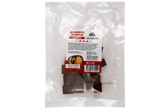 Изображение Дубовые кубики средней обжарки (Домашняя Мануфактура), 50 г