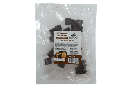 Изображение Дубовые кубики сильной обжарки (Домашняя Мануфактура), 50 г