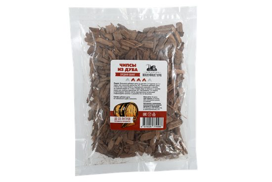 Изображение Дубовые чипсы средней обжарки (Домашняя Мануфактура), 50 г