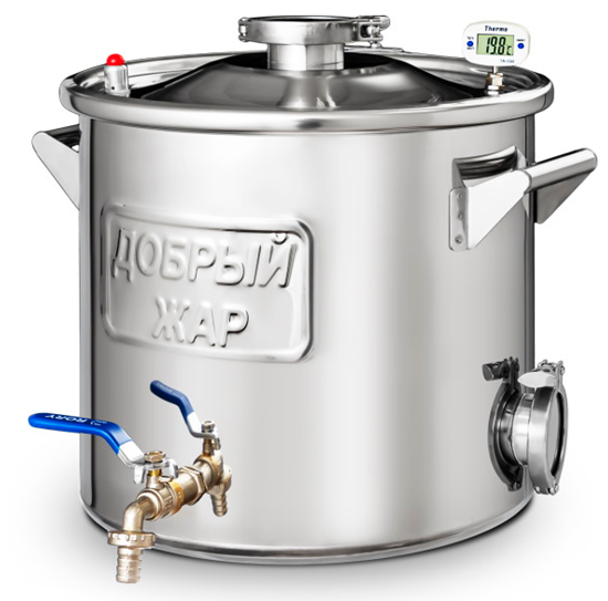 Изображение Перегонный куб Добрый Жар + выход под ТЭН (кламп 2)