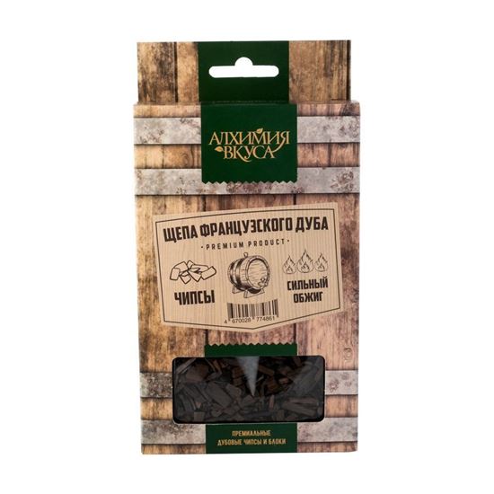 Изображение Щепа французского дуба (чипсы, сильный обжиг), 20 г