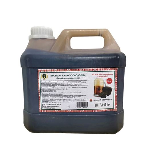 Изображение Экстракт Ржано-солодовый , НЕОХМЕЛЕННЫЙ, 4 кг