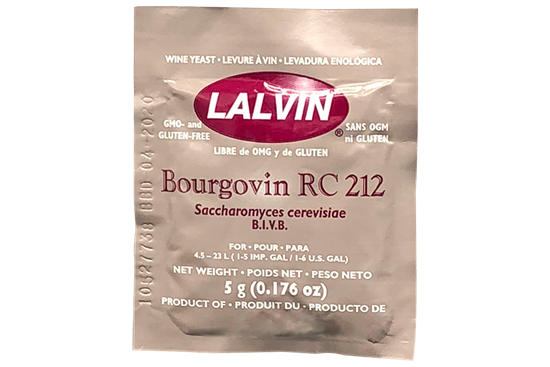 Изображение Винные дрожжи Lalvin "Bourgovin RC212", 5 г