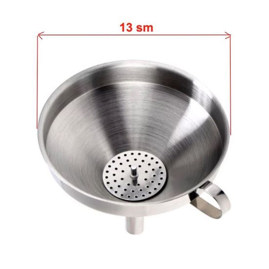 Изображение Воронка нержавеющая с фильтром (d=11 см)