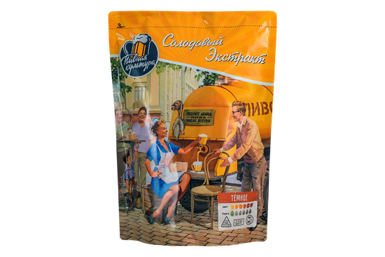 Изображение Охмеленный солодовый экстракт Пивная Культура "Темное", 2,2 кг