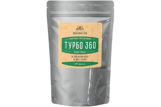 Изображение Спиртовые турбо дрожжи Домашняя Мануфактура "Турбо 360 Turbo yeast", 360 г